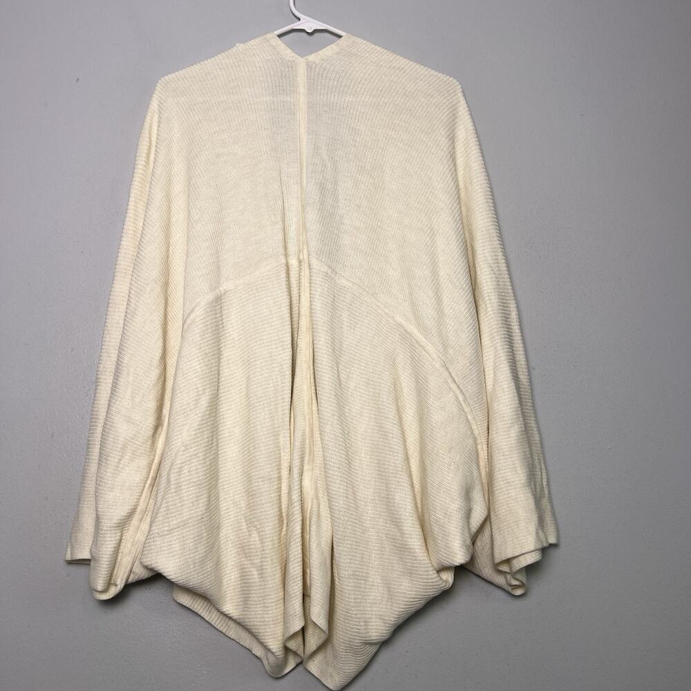 Lululemon Women's Cashlu Knit Textured Wrap Sz M L Cream - Picture 12 of 16